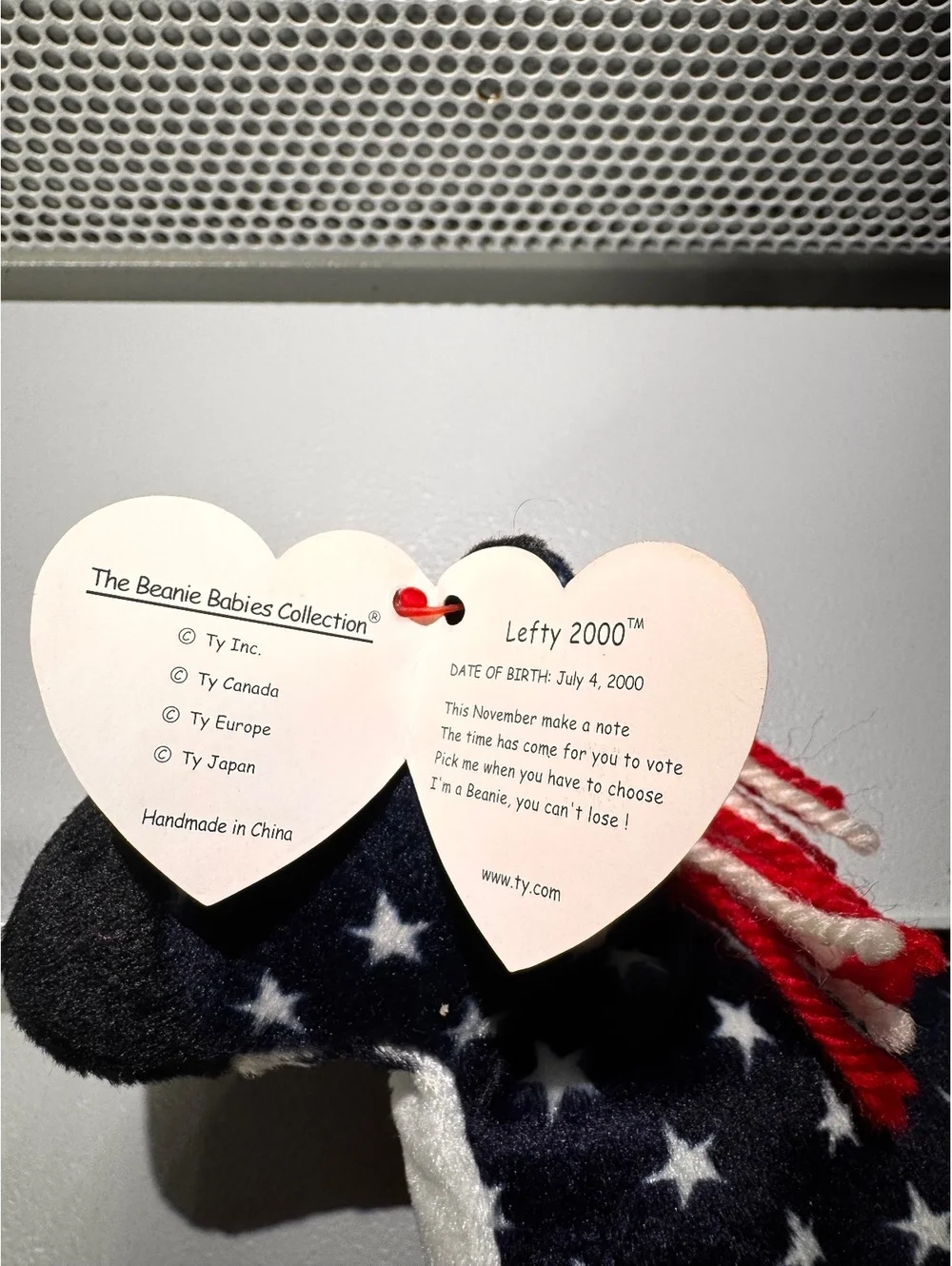 TY Beanie Baby Lefty